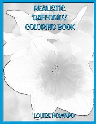 Book cover for Realistic 'Daffodils' Coloring Book