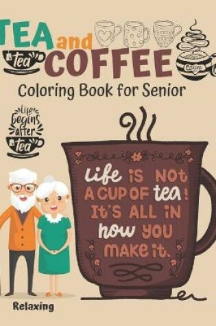 Cover of Tea and Coffee Coloring Book