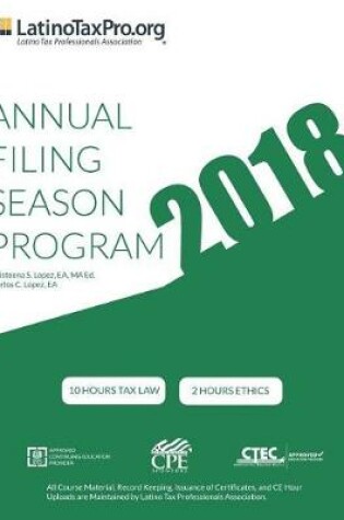 Cover of 2018 Annual Filing Season Program