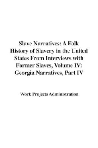 Cover of Slave Narratives