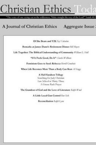 Cover of Christian Ethics Today, Issue 25