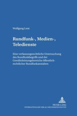 Cover of Rundfunk-, Medien-, Teledienste