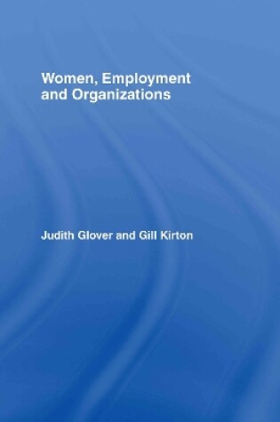 Cover of Women, Employment and Organizations