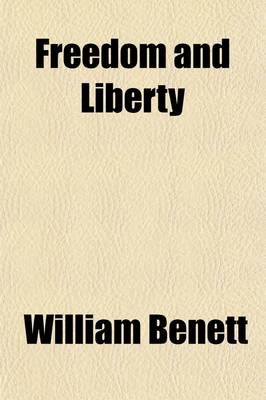 Book cover for Freedom and Liberty