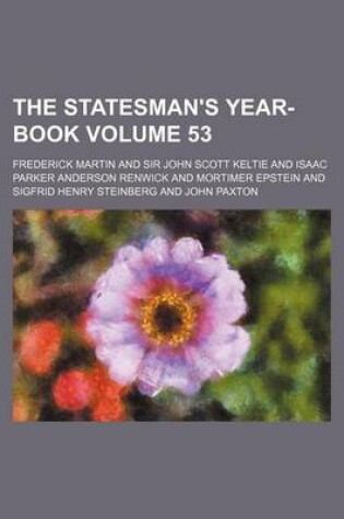 Cover of The Statesman's Year-Book Volume 53