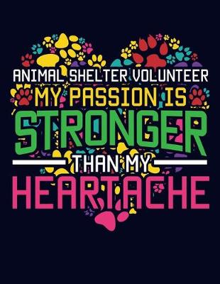 Book cover for Animal Shelter Volunteer My Passion is Stronger than my Heartache