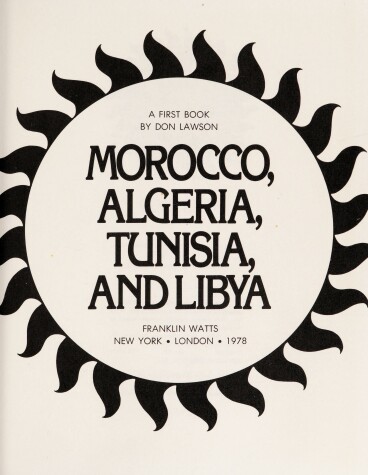 Cover of Morocco, Algeria, Tunisia and Libya