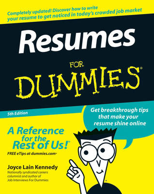 Book cover for Resumes For Dummies