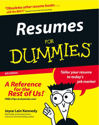 Book cover for Resumes for Dummies