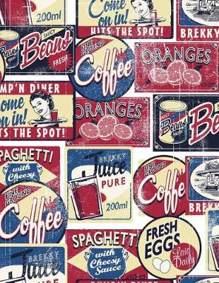 Book cover for Retro Food Diner Composition Book