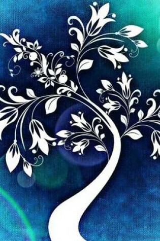 Cover of A Cool Drawing of a White Tree on Blue