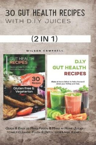 Cover of 30 Gut Health Recipes with D.I.Y Juices