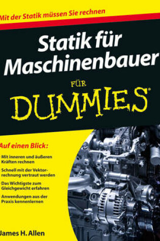 Cover of Statik für Maschinenbauer für Dummies