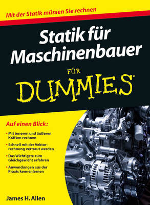 Cover of Statik für Maschinenbauer für Dummies