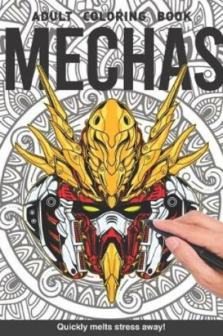 Cover of Mecha Adults Coloring Book