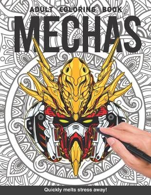 Book cover for Mecha Adults Coloring Book