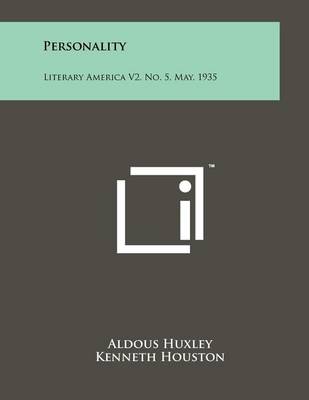 Book cover for Personality