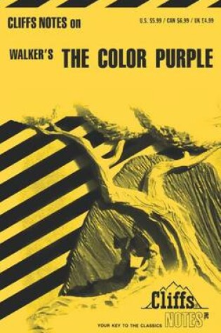 Cover of Cliffsnotes on Walker's the Color Purple