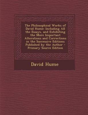 Book cover for The Philosophical Works of David Hume