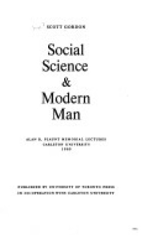 Cover of Social Science and Modern Man
