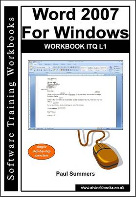 Book cover for Word 2007 for Windows Workbook ITQ L1