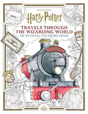 Book cover for Harry Potter: Travels Through the Wizarding World: An Official Coloring Book