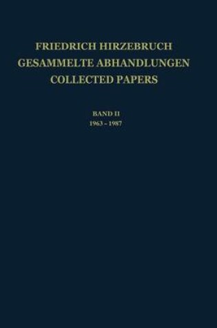 Cover of Gesammelte Abhandlungen/Collected Papers