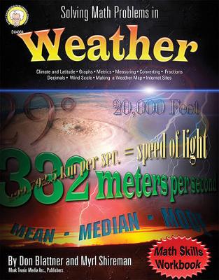 Book cover for Solving Math Problems in Weather, Grades 5 - 8