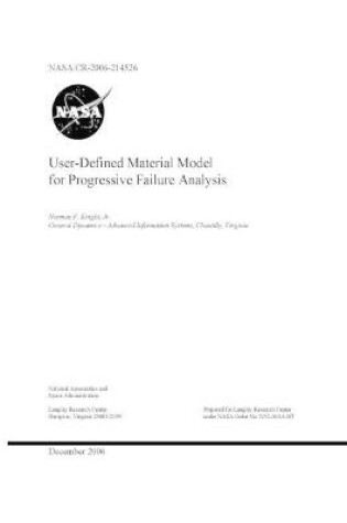 Cover of User-Defined Material Model for Progressive Failure Analysis