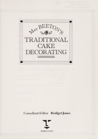 Book cover for Mrs.Beeton's Traditional Cake Decorating
