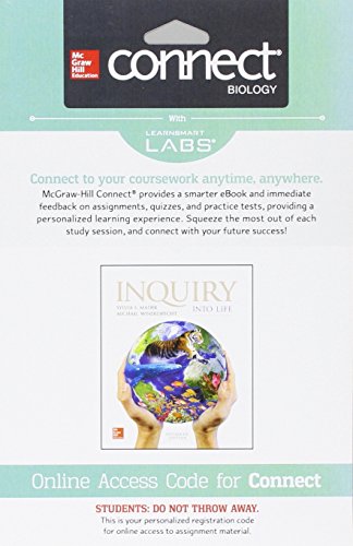 Book cover for Connect with Learnsmart Labs Access Card for Inquiry Into Life