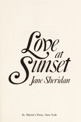 Cover of Love at Sunset