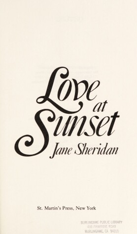 Book cover for Love at Sunset