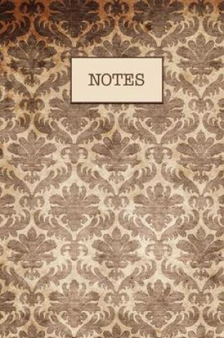 Cover of Brown Damask Design Notes Journals