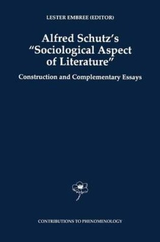 Cover of Alfred Schutz's Sociological Aspect of Literature