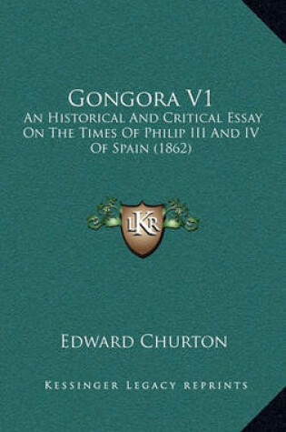 Cover of Gongora V1