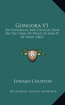 Book cover for Gongora V1