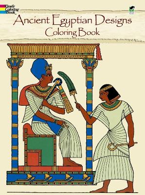 Book cover for Ancient Egyptian Designs Coloring Book