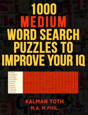 Book cover for 1000 Medium Word Search Puzzles to Improve Your IQ