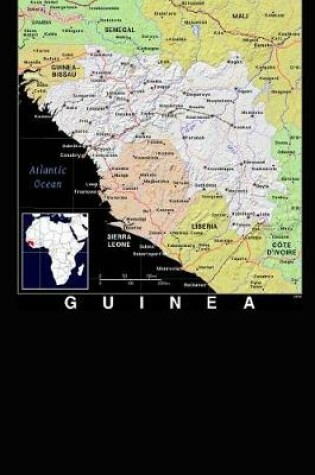 Cover of Modern Day Color Map of Guinea on the West Coast of Africa Journal