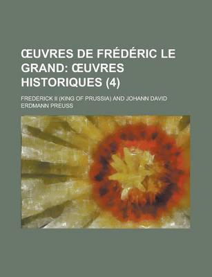 Book cover for Uvres de Frederic Le Grand (4)