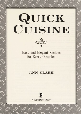 Book cover for Clark Ann : Quick Cuisine (HB)