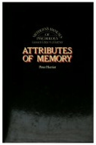 Cover of Attributes of Memory