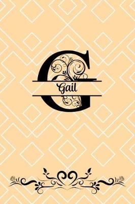 Book cover for Split Letter Personalized Name Journal - Gail