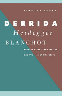 Book cover for Derrida, Heidegger, Blanchot