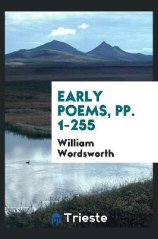Cover of Early Poems by William Wordsworth