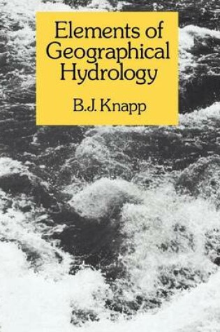 Cover of Elements of Geographical Hydrology