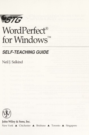 Cover of WordPerfect for Windows