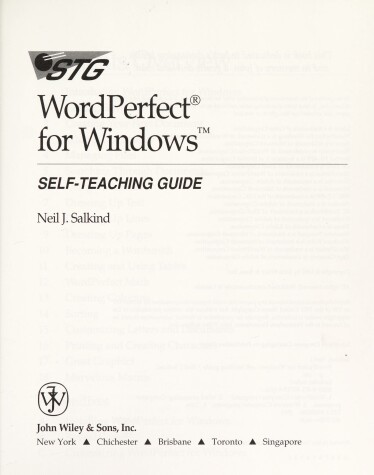 Cover of WordPerfect for Windows