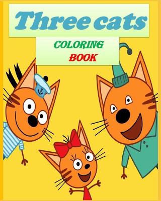 Book cover for Three cats coloring book